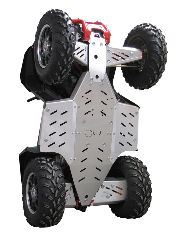 Kit plaques de protection aluminium pour quad Scrambler 850/1000 (-2014) (aluminium) – protection châssis complète, robuste et durable