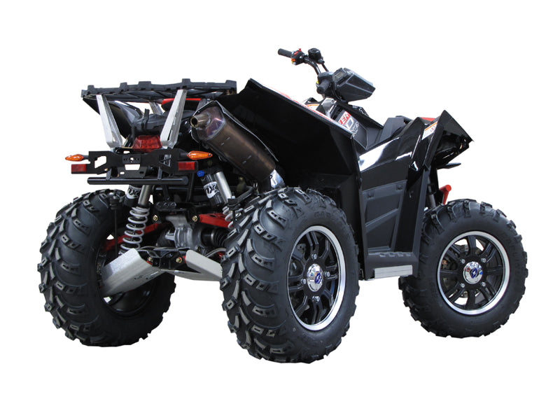 Kit plaques de protection aluminium pour quad Scrambler 850/1000 (-2014) (aluminium) – protection châssis complète, robuste et durable