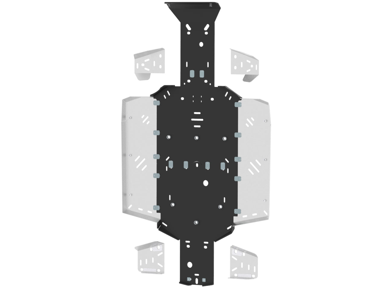 Kit plaques de protection aluminium pour quad UFORCE 550, UFORCE 800 (plastic) – protection châssis complète, robuste et durable