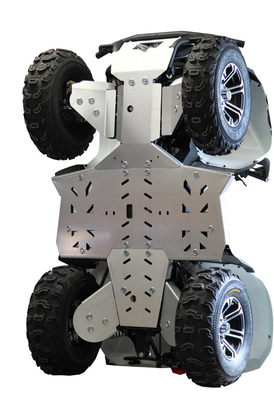 Kit plaques de protection aluminium pour quad AX700 (aluminium) – protection châssis complète, robuste et durable