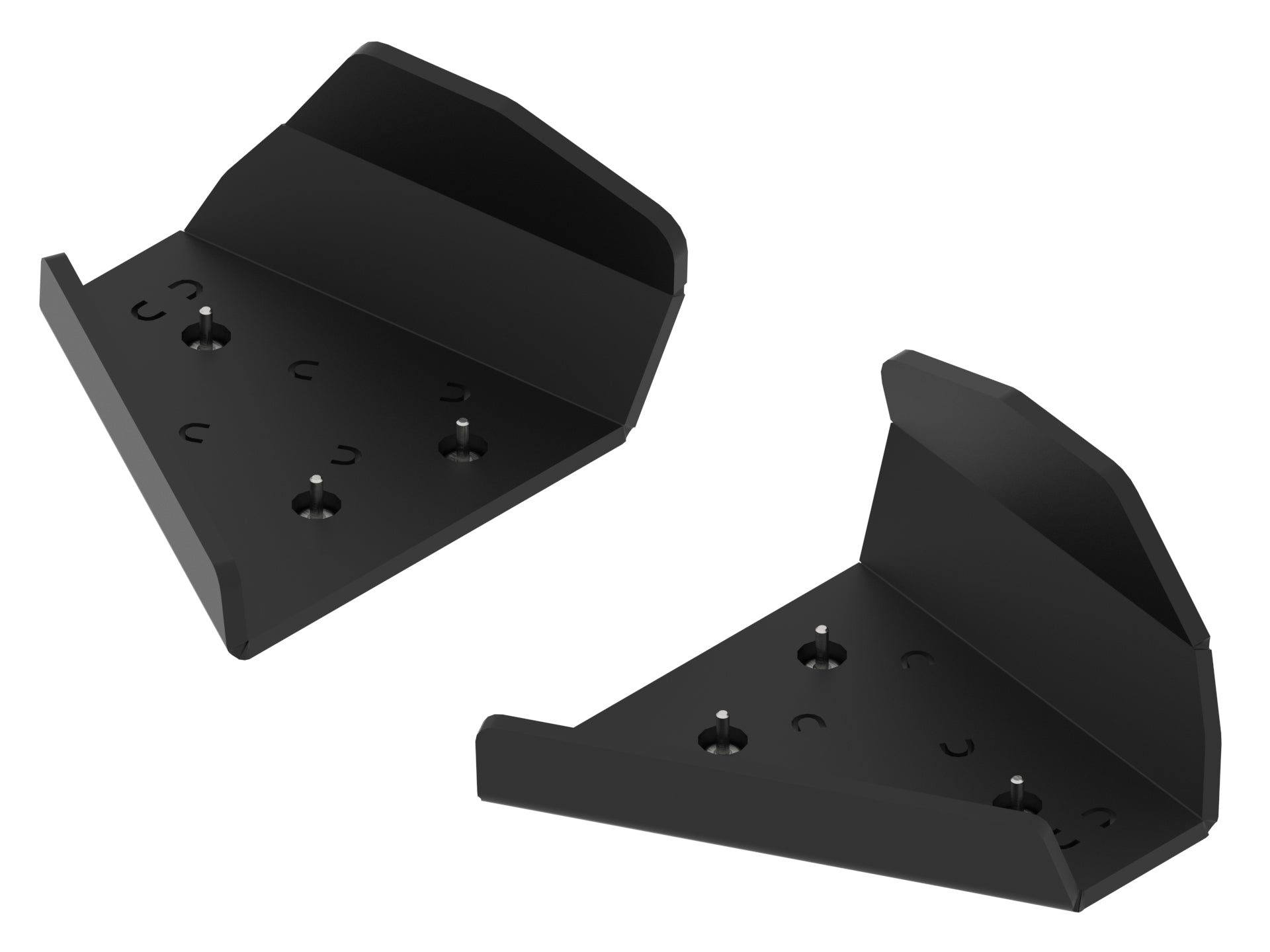 Kit plaques de protection plastique pour quad KVF 650/750 BruteForce (pair) – protection châssis complète, robuste et durable