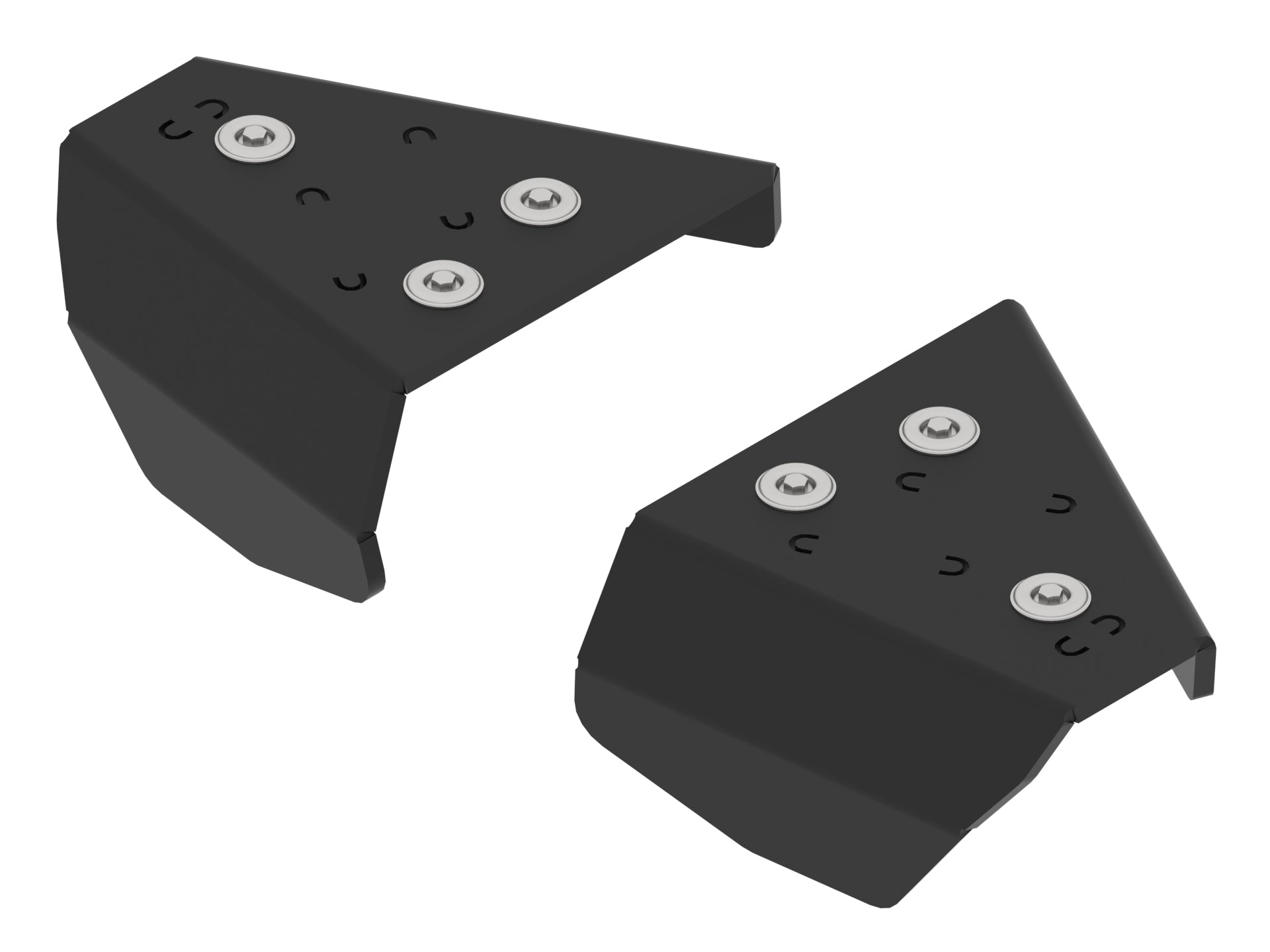 Kit plaques de protection plastique pour quad KVF 650/750 BruteForce (pair) – protection châssis complète, robuste et durable