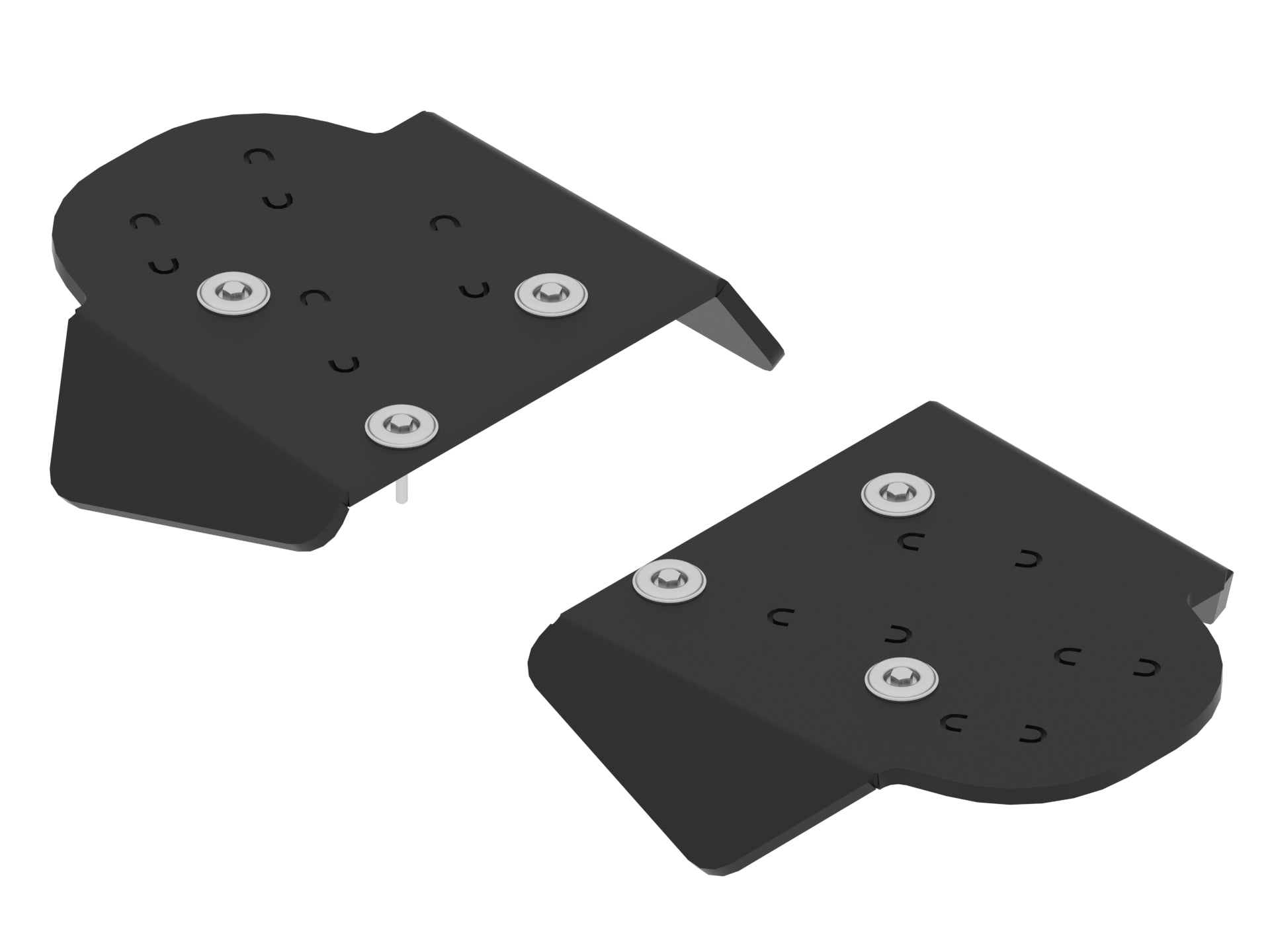 Kit plaques de protection plastique pour quad KVF 650/750 BruteForce (pair) – protection châssis complète, robuste et durable