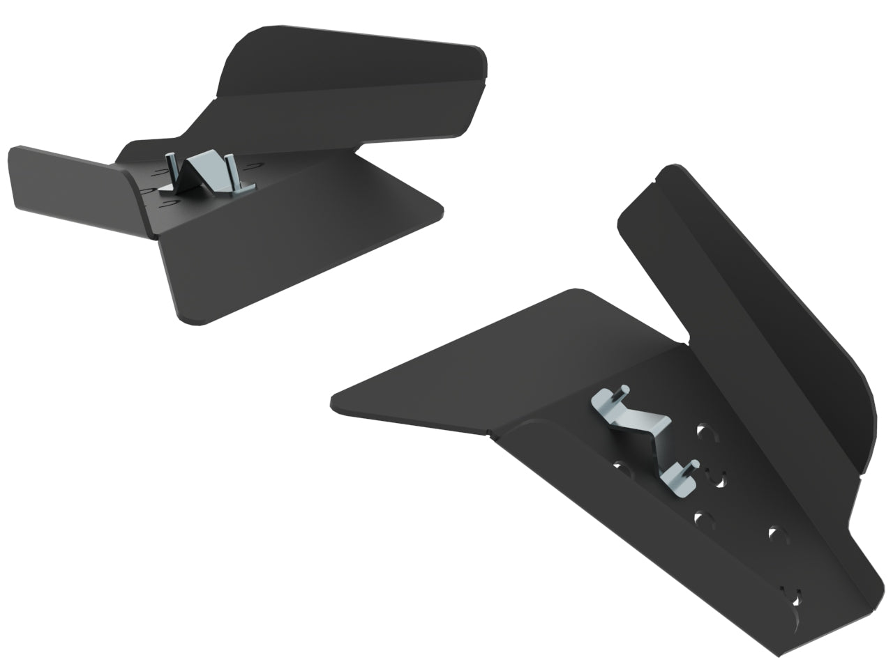 Kit plaques de protection plastique pour quad Grizzly 550, Grizzly 700 (-2013) (pair) – protection châssis complète, robuste et durable