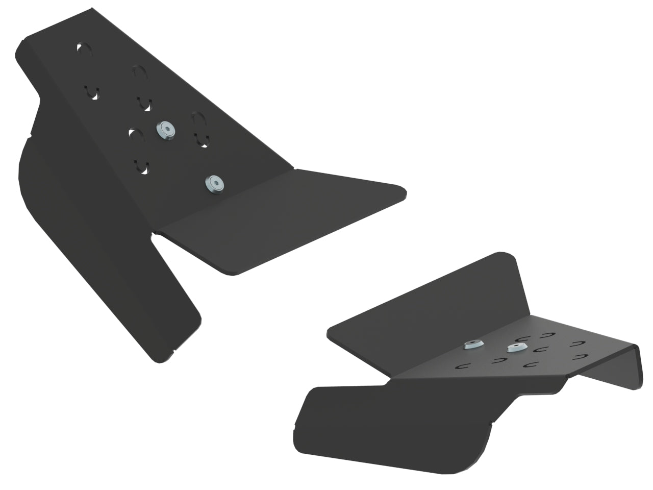 Kit plaques de protection plastique pour quad Grizzly 550, Grizzly 700 (-2013) (pair) – protection châssis complète, robuste et durable