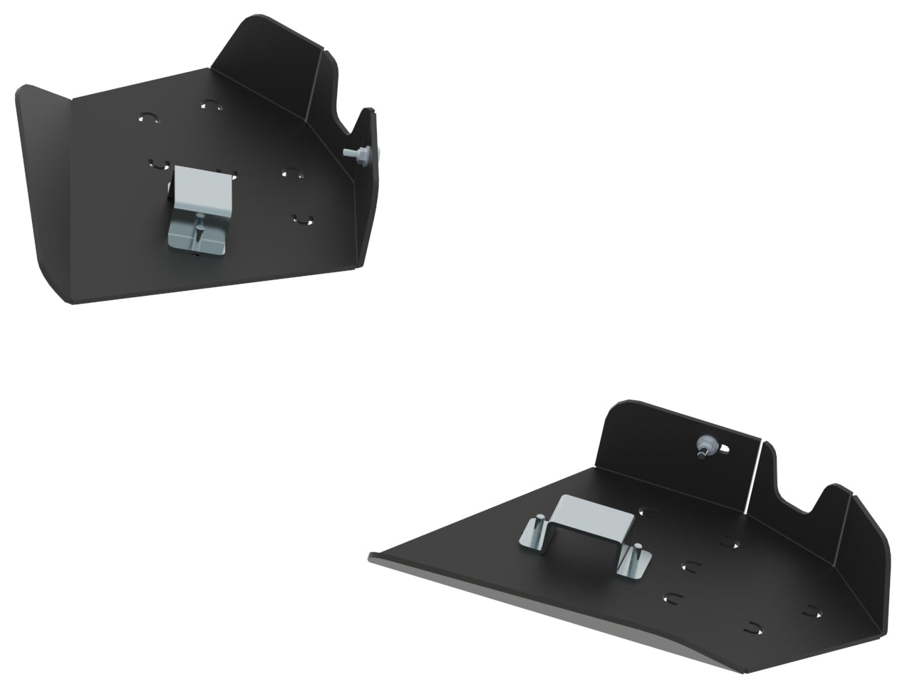 Kit plaques de protection plastique pour quad Grizzly 550, Grizzly 700 (-2013) (pair) – protection châssis complète, robuste et durable