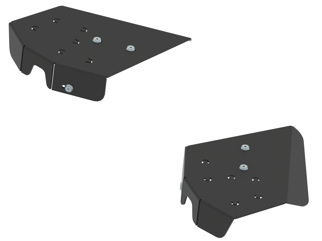 Kit plaques de protection plastique pour quad Grizzly 550, Grizzly 700 (-2013) (pair) – protection châssis complète, robuste et durable