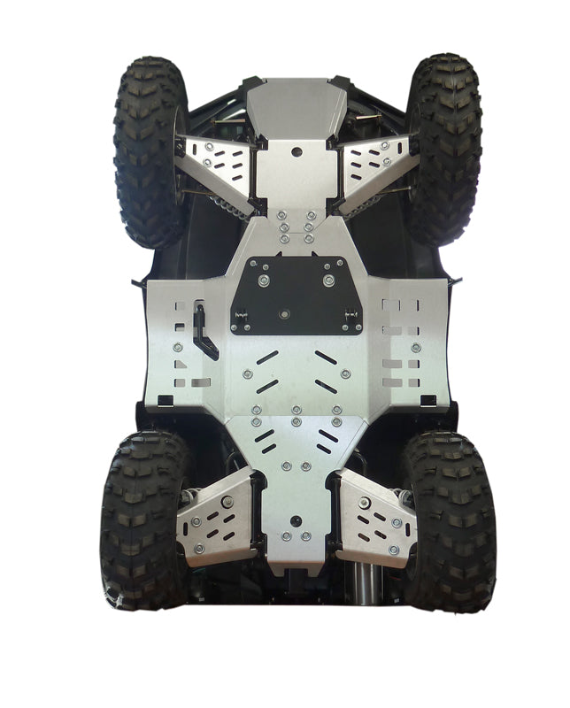 Kit plaques de protection aluminium pour quad 550/700 Limited (aluminium) – protection châssis complète, robuste et durable