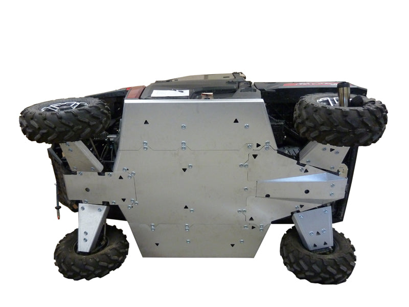 Kit plaques de protection aluminium pour quad Ranger 1000 Diesel (-2018), Ranger 900 XP (aluminium) – protection châssis complète, robuste et durable