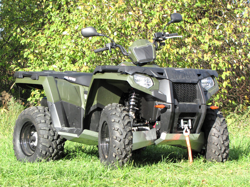 Kit plaques de protection aluminium pour quad Sportsman 570 / 450 HO (-2020) (aluminium) – protection châssis complète, robuste et durable