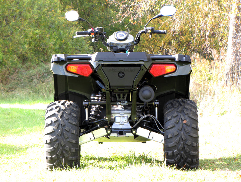 Kit plaques de protection aluminium pour quad Sportsman 570 / 450 HO (-2020) (aluminium) – protection châssis complète, robuste et durable