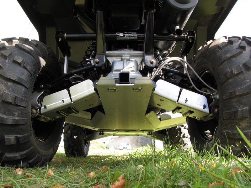 Kit plaques de protection aluminium pour quad Sportsman 570 / 450 HO (-2020) (aluminium) – protection châssis complète, robuste et durable