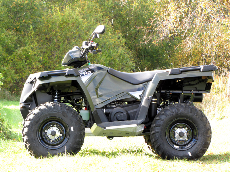 Kit plaques de protection aluminium pour quad Sportsman 570 / 450 HO (-2020) (aluminium) – protection châssis complète, robuste et durable