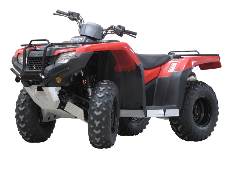 Kit plaques de protection aluminium pour quad TRX 420 FA/FE/FM (2014+) (aluminium) – protection châssis complète, robuste et durable