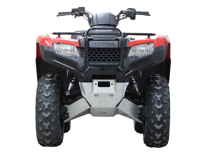Kit plaques de protection aluminium pour quad TRX 420 FA/FE/FM (2014+) (aluminium) – protection châssis complète, robuste et durable