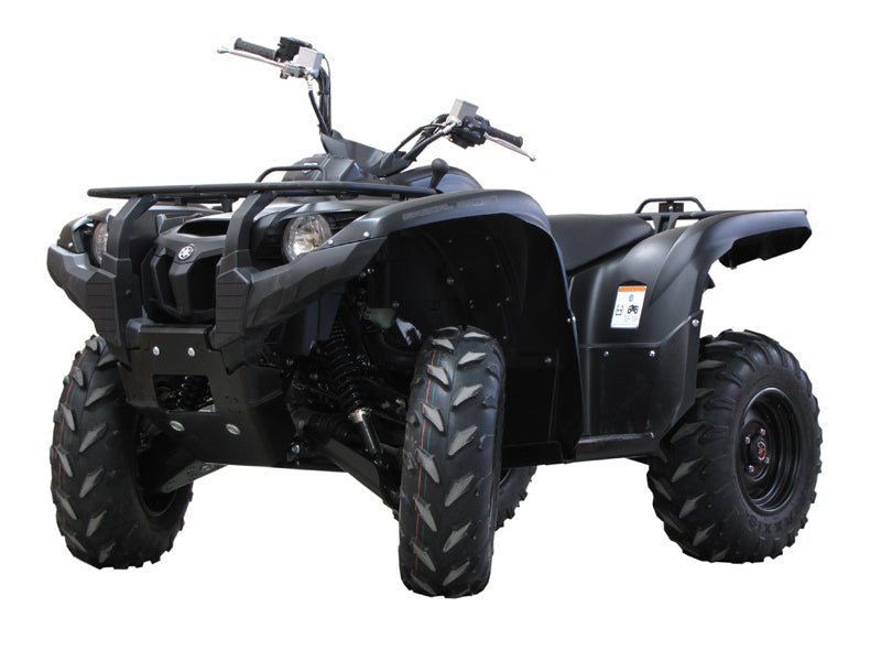 Kit plaques de protection plastique pour quad Grizzly 700 (2014-2015) (plastic) – protection châssis complète, robuste et durable