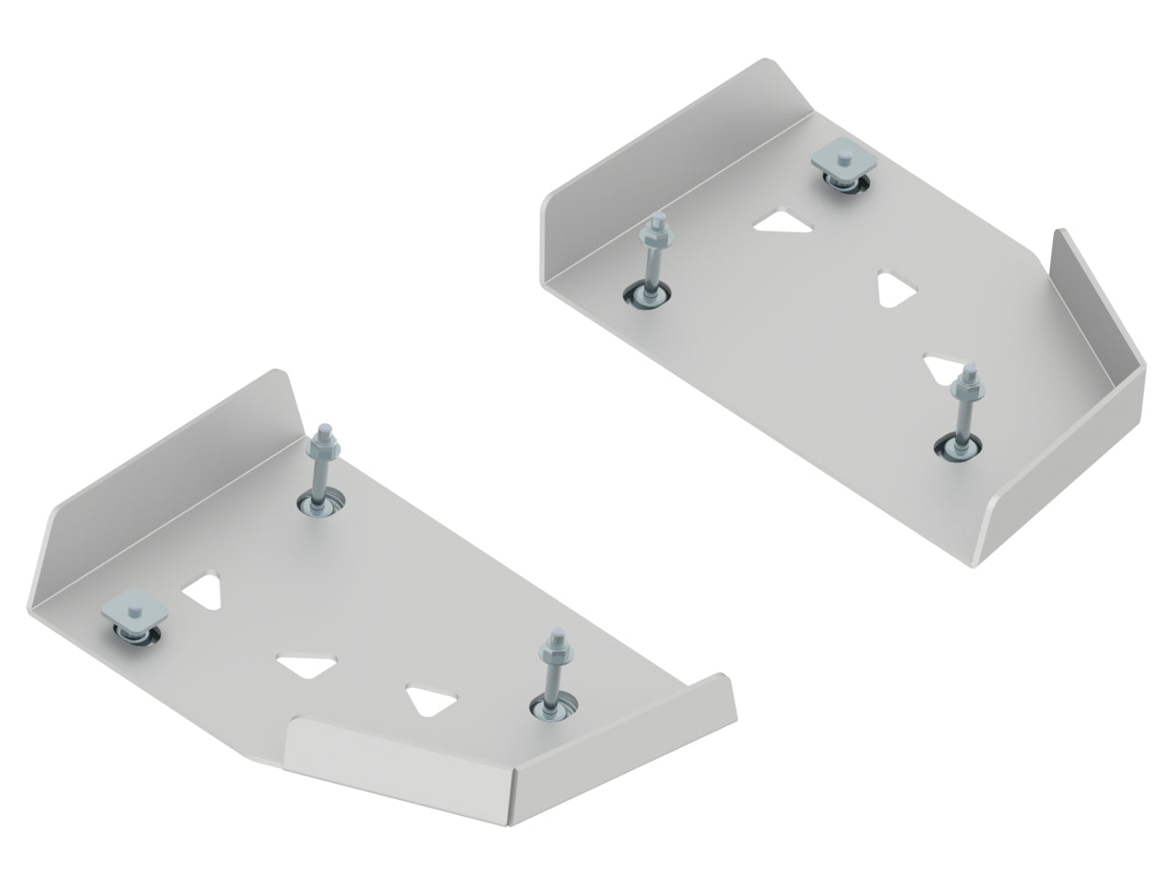 Kit plaques de protection aluminium pour quad ACE 325/570, RZR 570 (pair) – protection châssis complète, robuste et durable