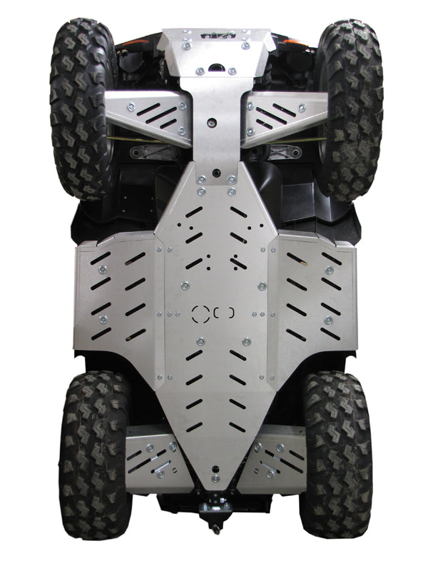 Kit plaques de protection aluminium pour quad Sportsman 550, Sportsman 850 (-2014) (aluminium) – protection châssis complète, robuste et durable