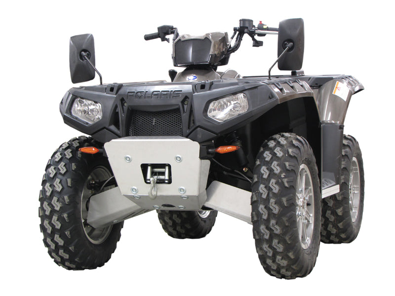 Kit plaques de protection aluminium pour quad Sportsman 550, Sportsman 850 (-2014) (aluminium) – protection châssis complète, robuste et durable