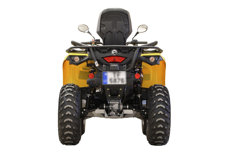 Kit plaques de protection aluminium pour quad Outlander G2 450/570 MAX (2017+), Outlander G2 L MAX (aluminium) – protection châssis complète, robuste et durable