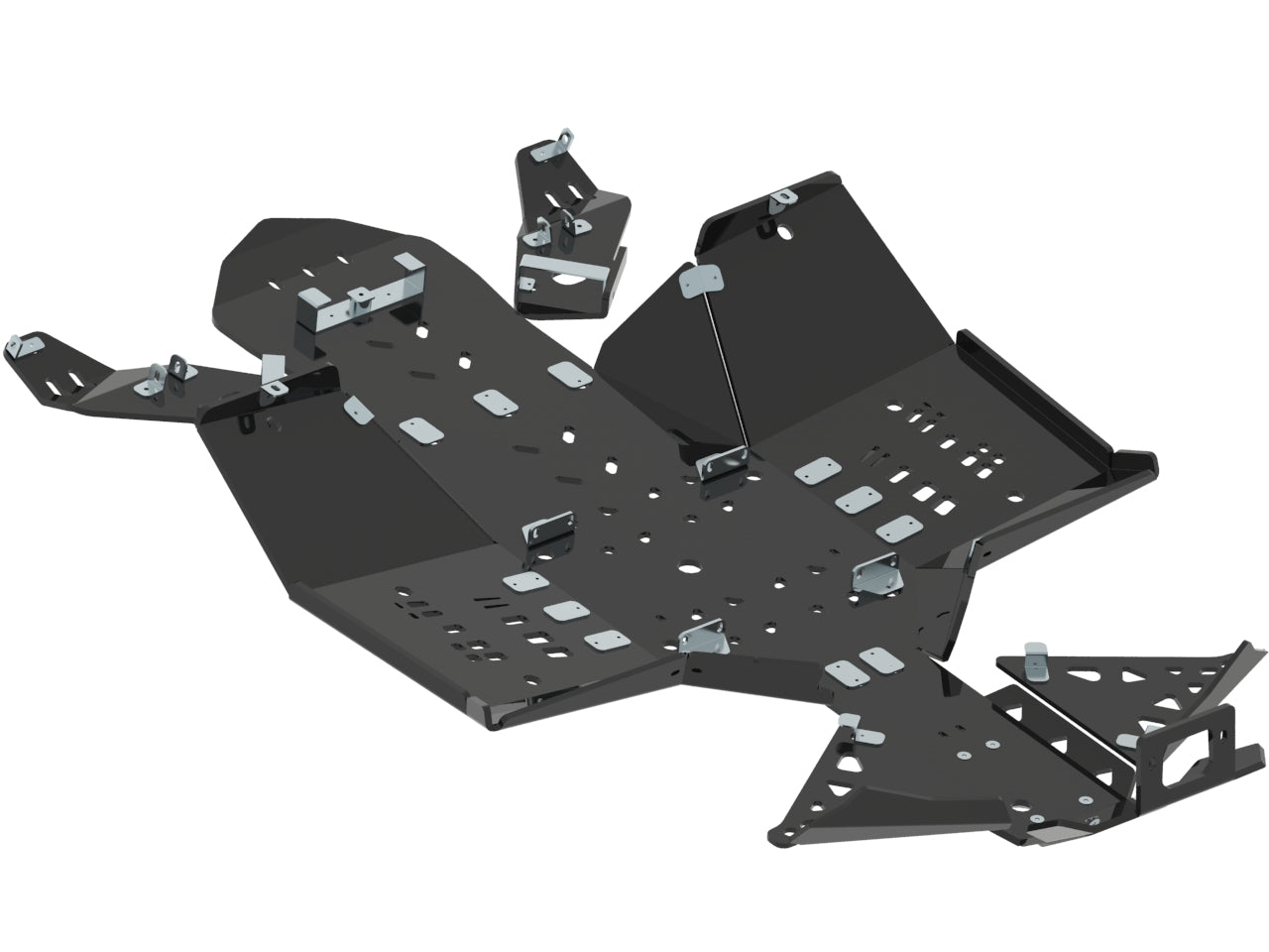 Kit plaques de protection plastique pour quad Outlander G2 450/570 MAX (2017+), Outlander G2 L MAX (plastic) – protection châssis complète, robuste et durable