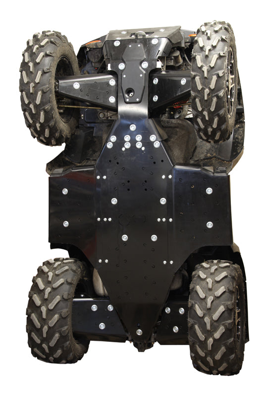 Kit plaques de protection plastique pour quad Sportsman 1000 (-2016), Sportsman 850 (2015+) (plastic) – protection châssis complète, robuste et durable
