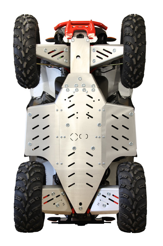 Kit plaques de protection aluminium pour quad Scrambler 850/1000 (2015+) (aluminium) – protection châssis complète, robuste et durable