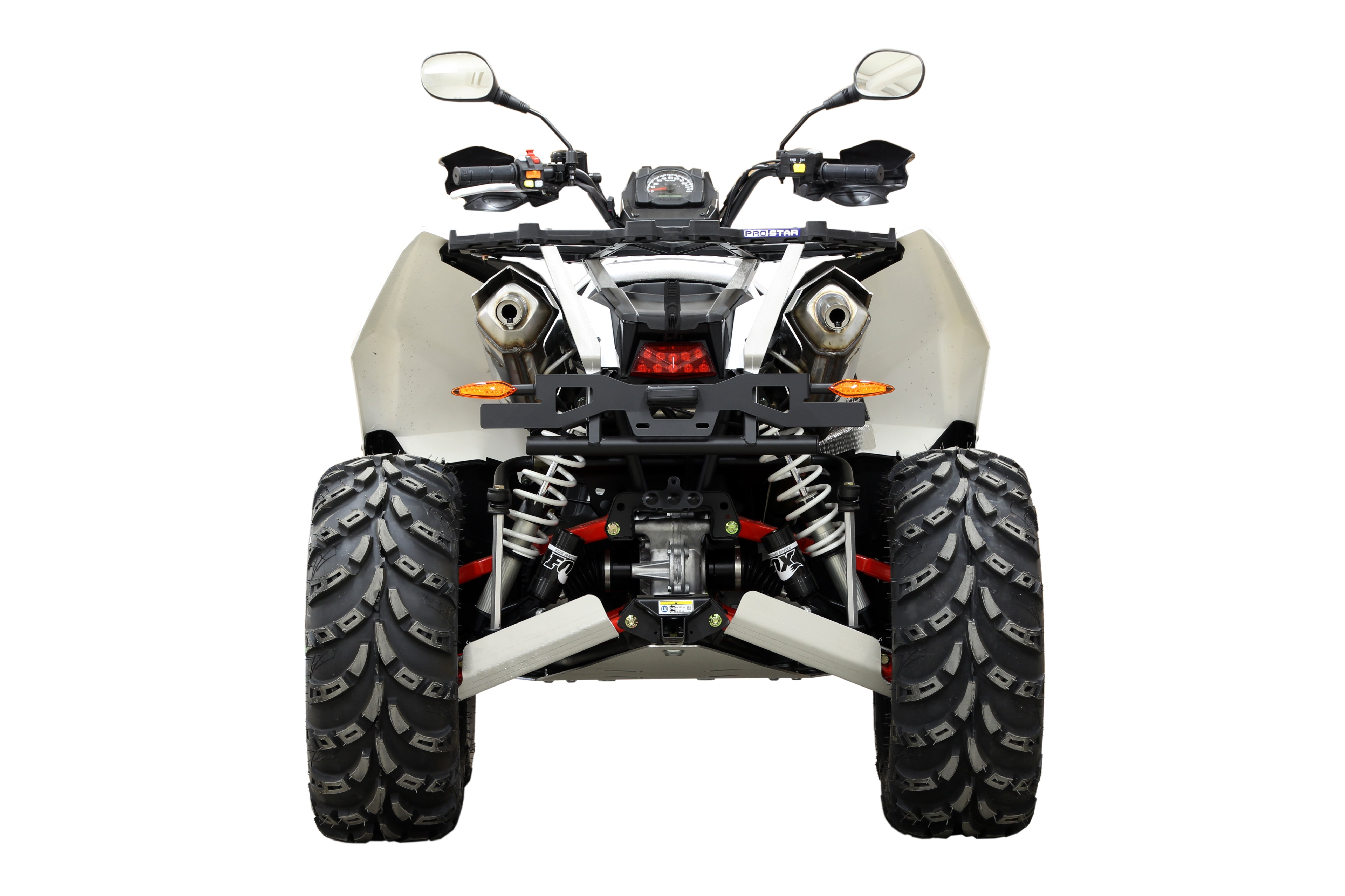 Kit plaques de protection aluminium pour quad Scrambler 850/1000 (2015+) (aluminium) – protection châssis complète, robuste et durable