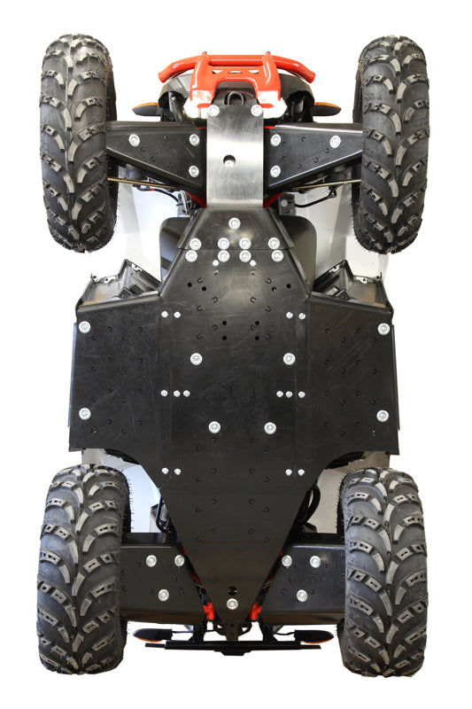 Kit plaques de protection plastique pour quad Scrambler 850/1000 (2015+) (plastic) – protection châssis complète, robuste et durable