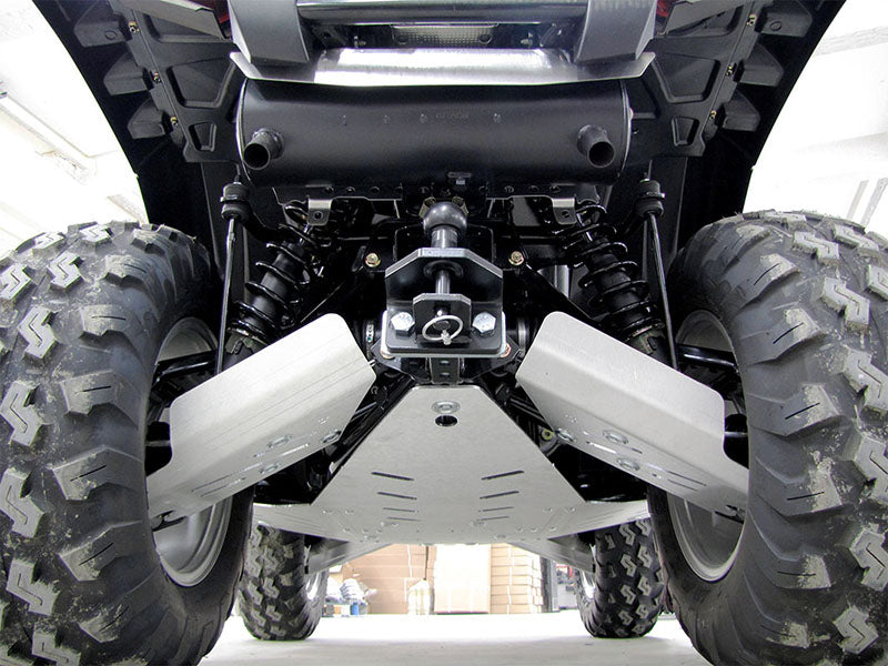 Kit plaques de protection aluminium pour quad Sportsman Touring 850 (2015+), Sportsman Touring XP 1000 (-2017) (aluminium) – protection châssis complète, robuste et durable