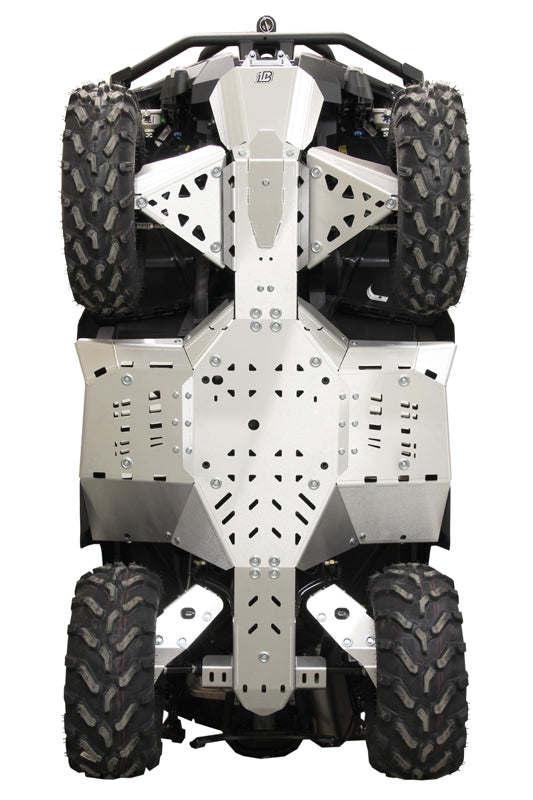 Kit plaques de protection aluminium pour quad Outlander G2 450/570 (2017+), Outlander G2 450/570 MAX (2017+), Outlander G2 650/850/1000 (2017-2018), Outlander G2 650/850/1000 MAX (2017-2018), Outlander G2 L, Outlander G2 L MAX, Outlander X MR 1000 (2017-2