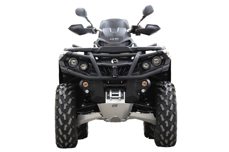 Kit plaques de protection aluminium pour quad Outlander G2 650/850/1000 MAX (2017-2018), Outlander X MR 1000 (2017-2018) (aluminium) – protection châssis complète, robuste et durable