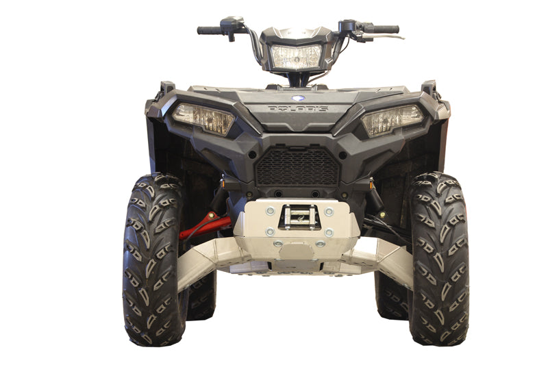 Kit plaques de protection aluminium pour quad Sportsman 1000 (2017+) (aluminium) – protection châssis complète, robuste et durable