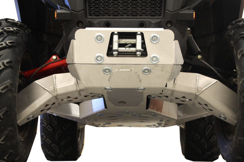 Kit plaques de protection aluminium pour quad Sportsman 1000 (2017+) (aluminium) – protection châssis complète, robuste et durable