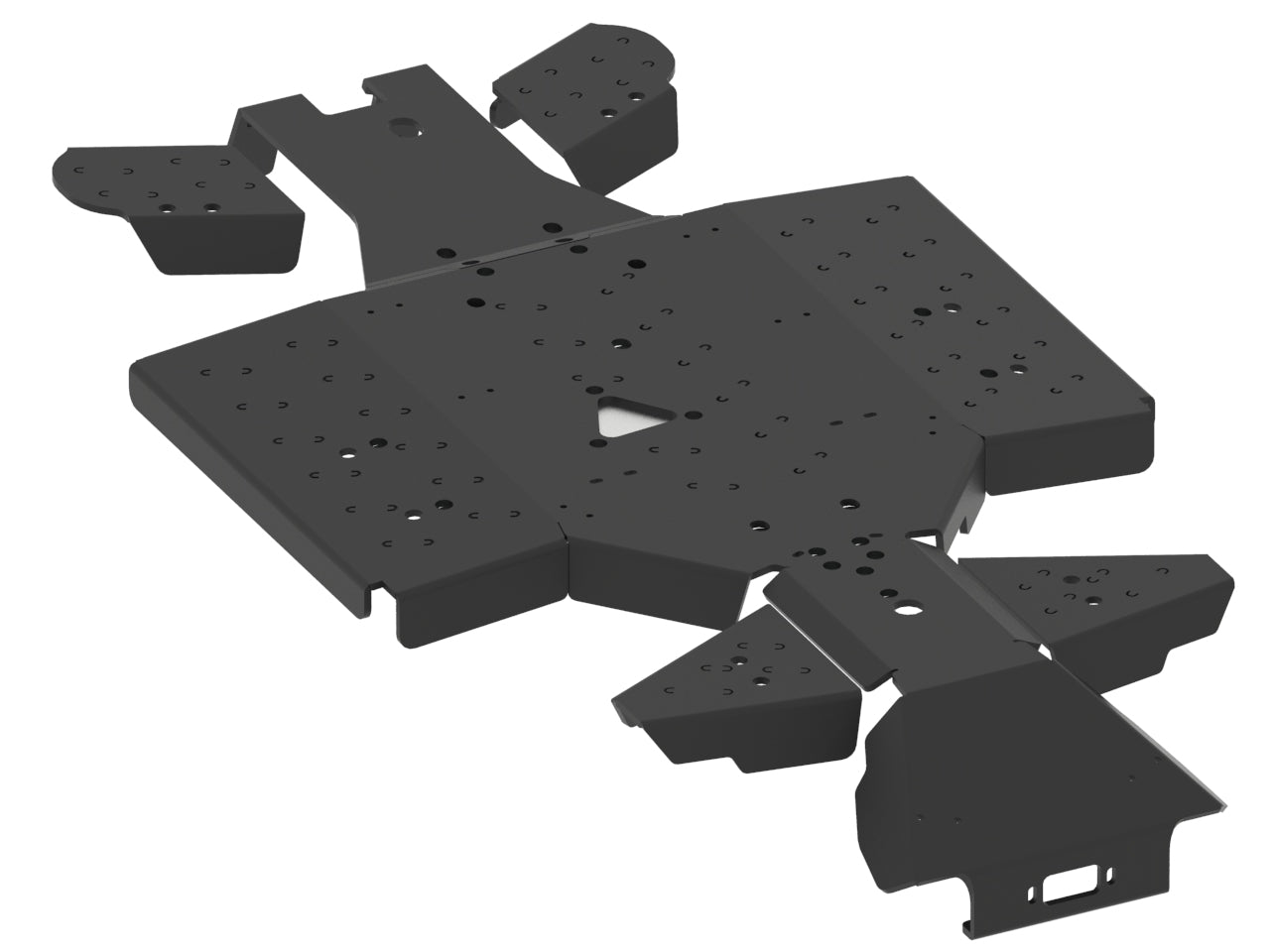 Kit plaques de protection plastique pour quad Cobalt / Iron MAX (plastic) – protection châssis complète, robuste et durable