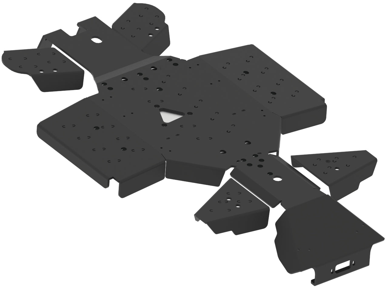 Kit plaques de protection plastique pour quad Cobalt / Iron (plastic) – protection châssis complète, robuste et durable