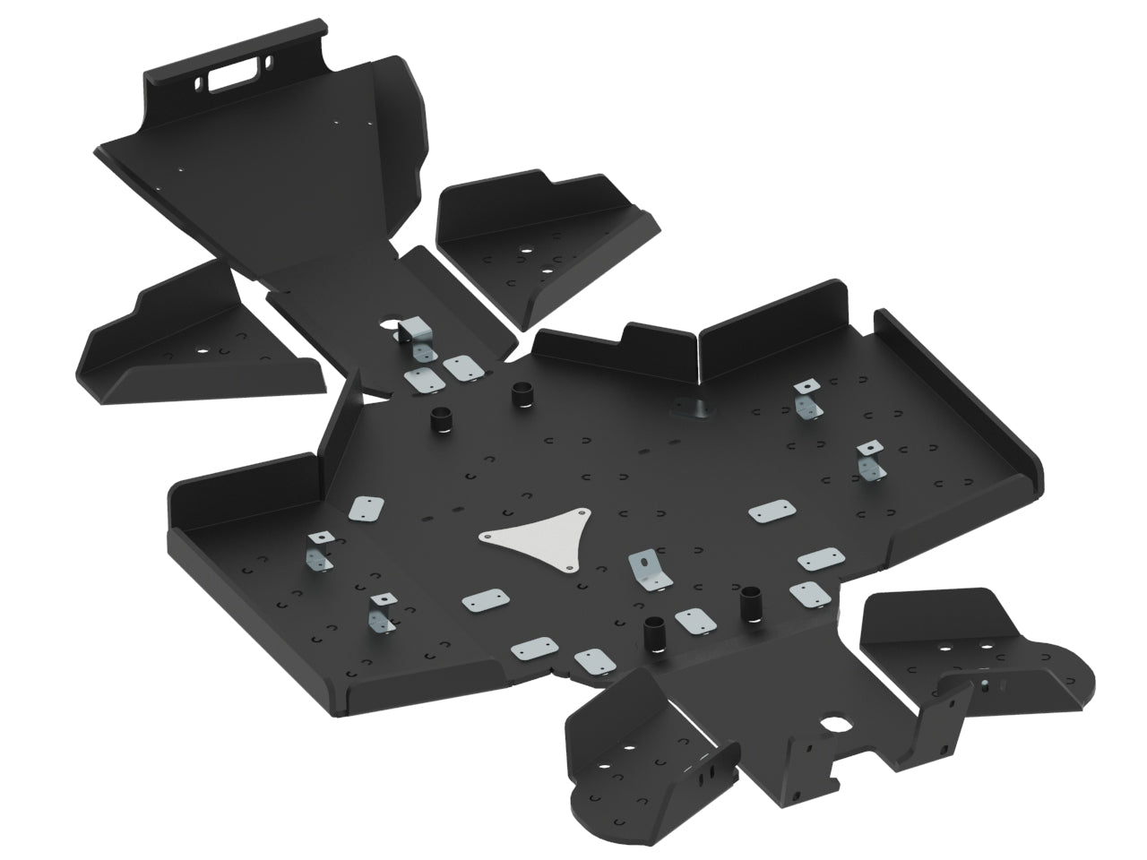 Kit plaques de protection plastique pour quad Cobalt / Iron (plastic) – protection châssis complète, robuste et durable