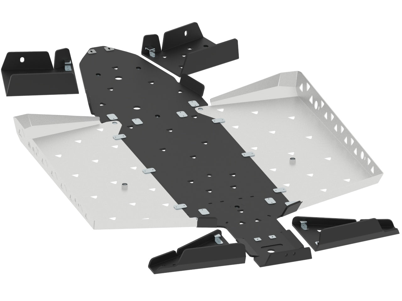 Kit plaques de protection aluminium pour quad General (aluminium/plastic) – protection châssis complète, robuste et durable