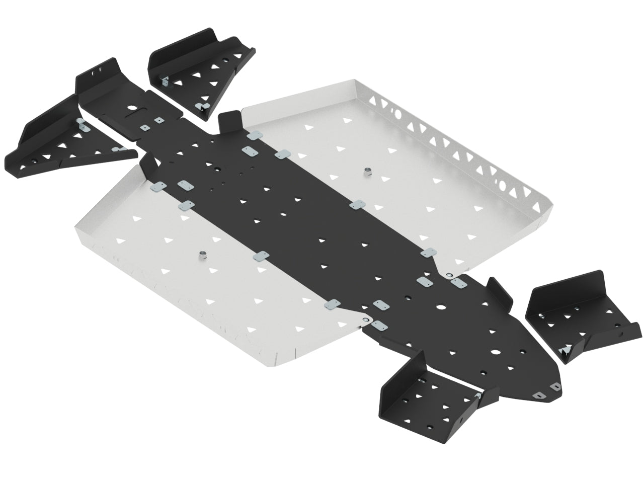 Kit plaques de protection aluminium pour quad General (aluminium/plastic) – protection châssis complète, robuste et durable