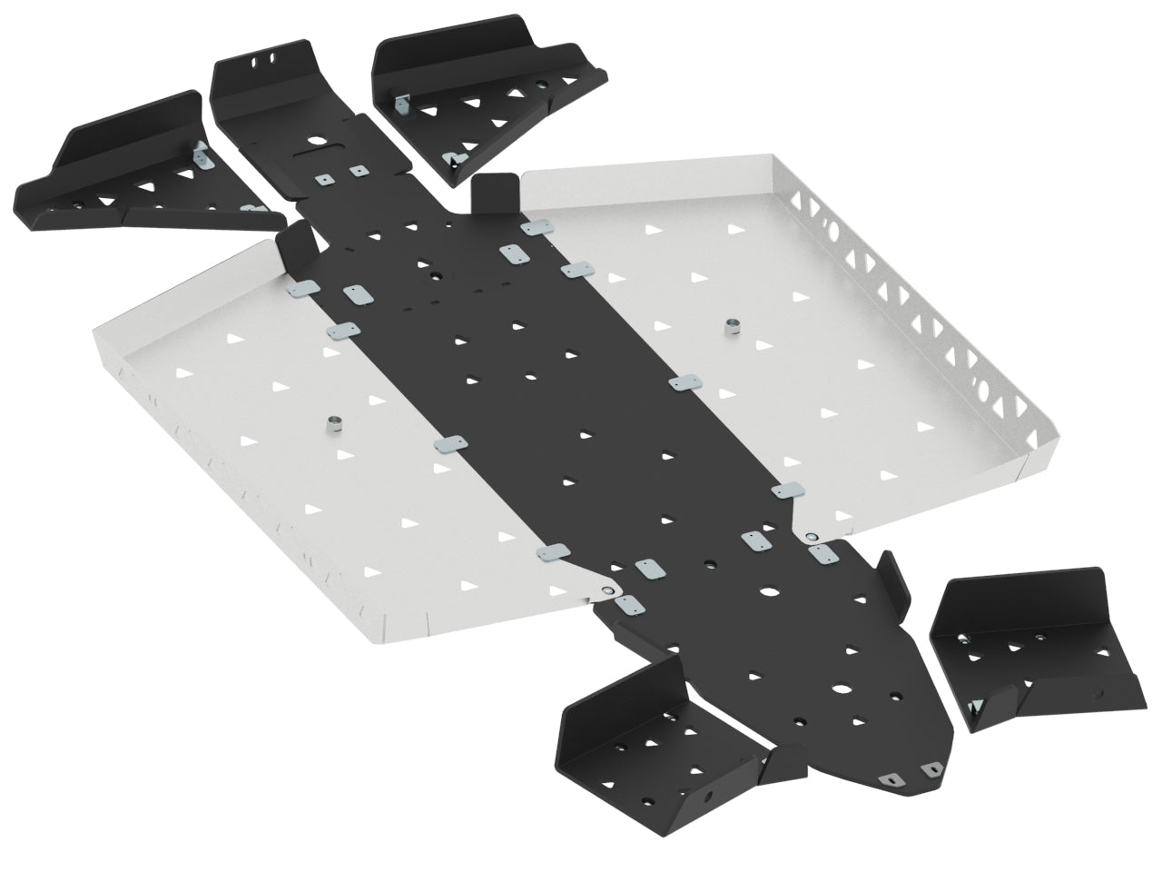 Kit plaques de protection aluminium pour quad General (aluminium/plastic) – protection châssis complète, robuste et durable