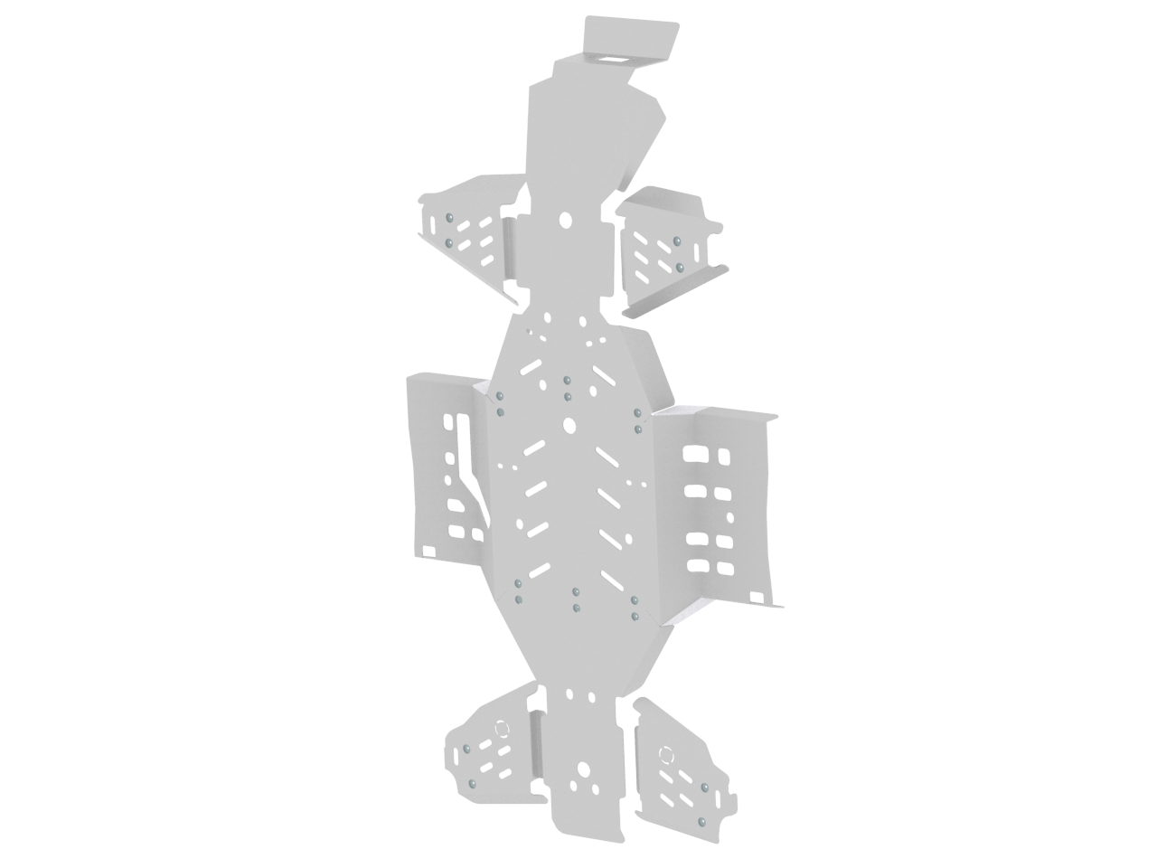 Kit plaques de protection aluminium pour quad 1000 XT (aluminium) – protection châssis complète, robuste et durable