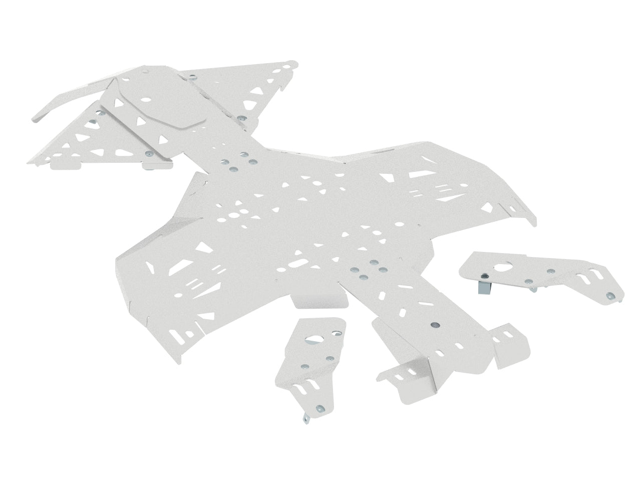 Kit plaques de protection aluminium pour quad Renegade G2 (2017-2018) (aluminium) – protection châssis complète, robuste et durable