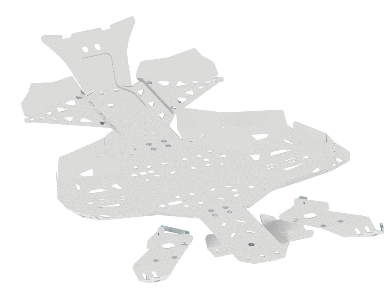 Kit plaques de protection aluminium pour quad Renegade G2 (2017-2018) (aluminium) – protection châssis complète, robuste et durable