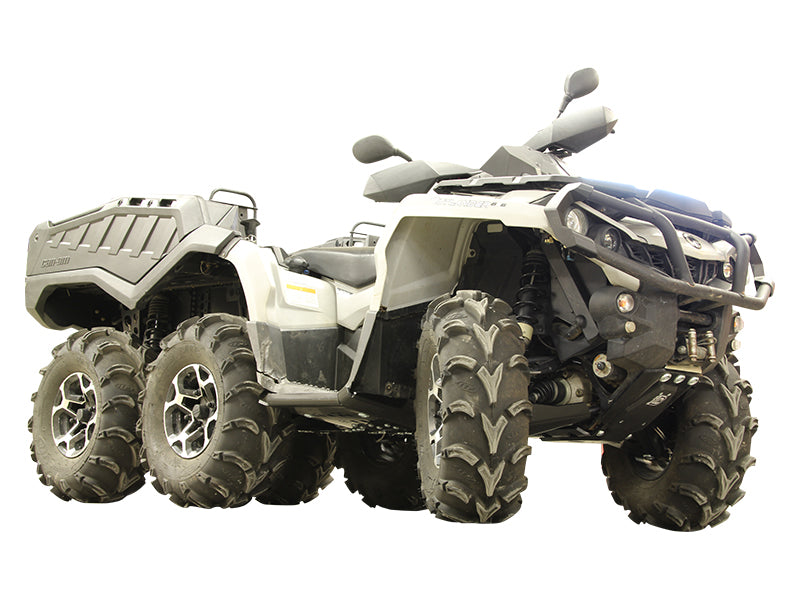 Kit plaques de protection plastique pour quad Outlander 6x6 (2013-2016) (plastic) – protection châssis complète, robuste et durable