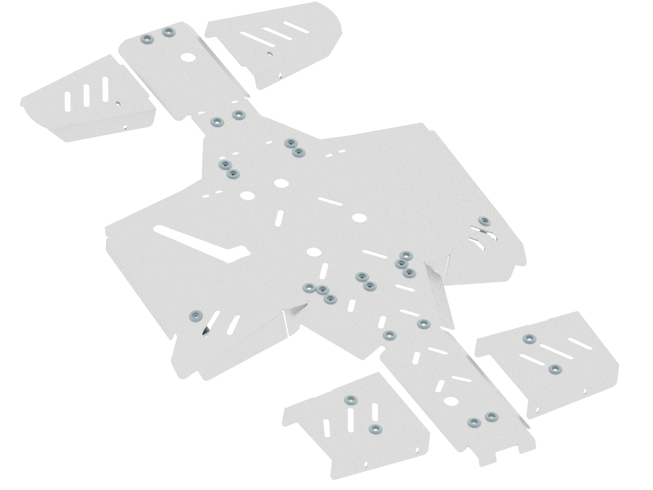 Kit plaques de protection aluminium pour quad 1000 Blade, 1000 LTX Blade (aluminium) – protection châssis complète, robuste et durable