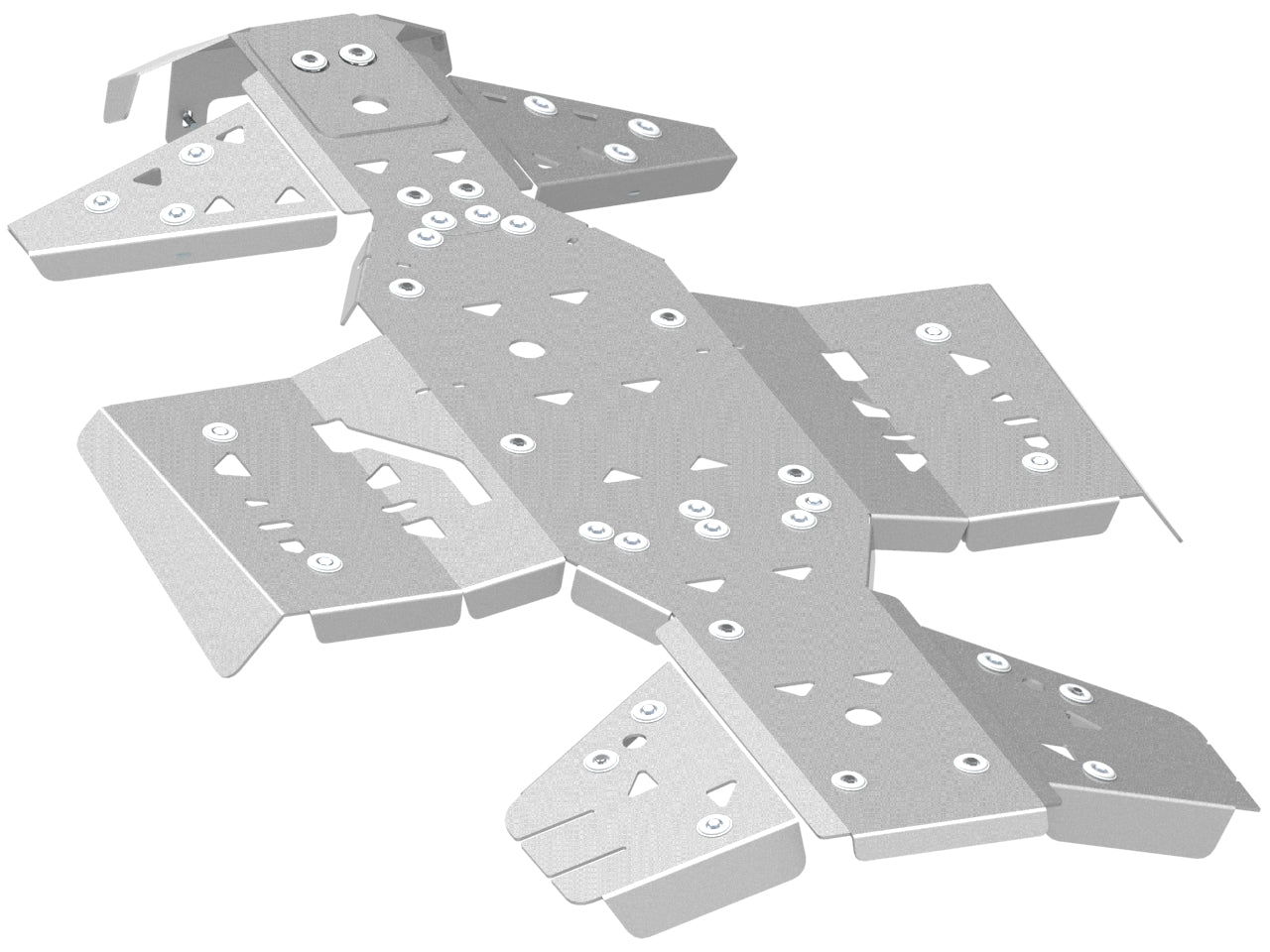 Kit plaques de protection aluminium pour quad Alterra 550/700 (aluminium) – protection châssis complète, robuste et durable
