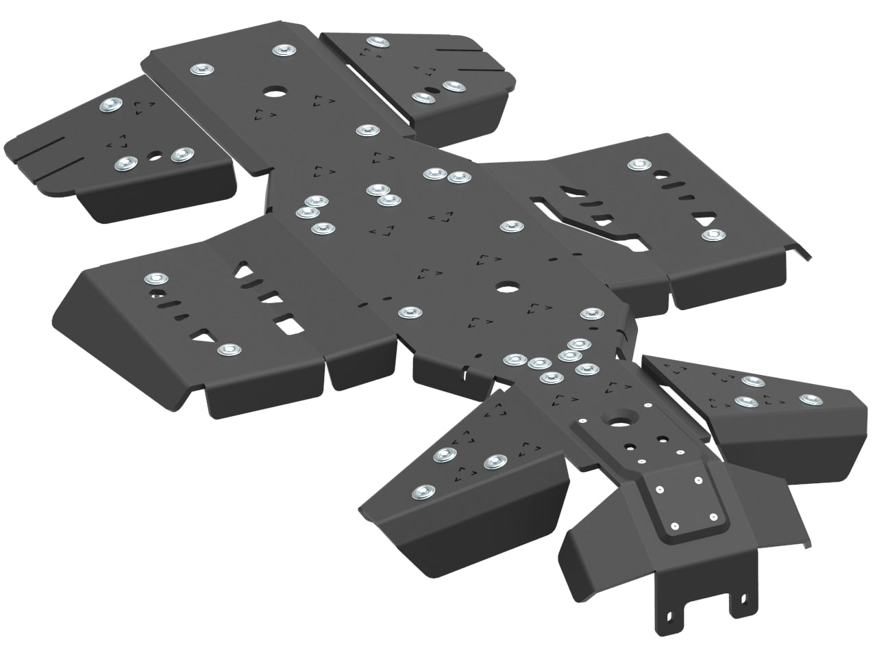 Kit plaques de protection plastique pour quad Alterra 550/700 (plastic) – protection châssis complète, robuste et durable