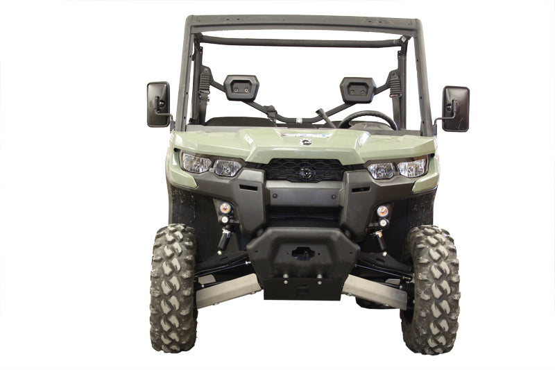 Kit plaques de protection aluminium pour quad Defender/Traxter (-2018) (aluminium/plastic) – protection châssis complète, robuste et durable