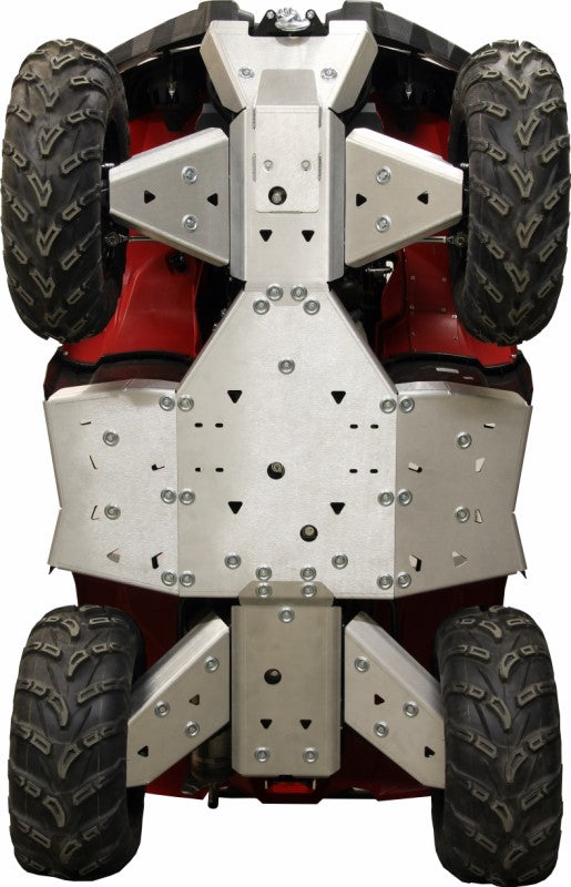 Kit plaques de protection aluminium pour quad Kodiak 450 (2017+) (aluminium) – protection châssis complète, robuste et durable