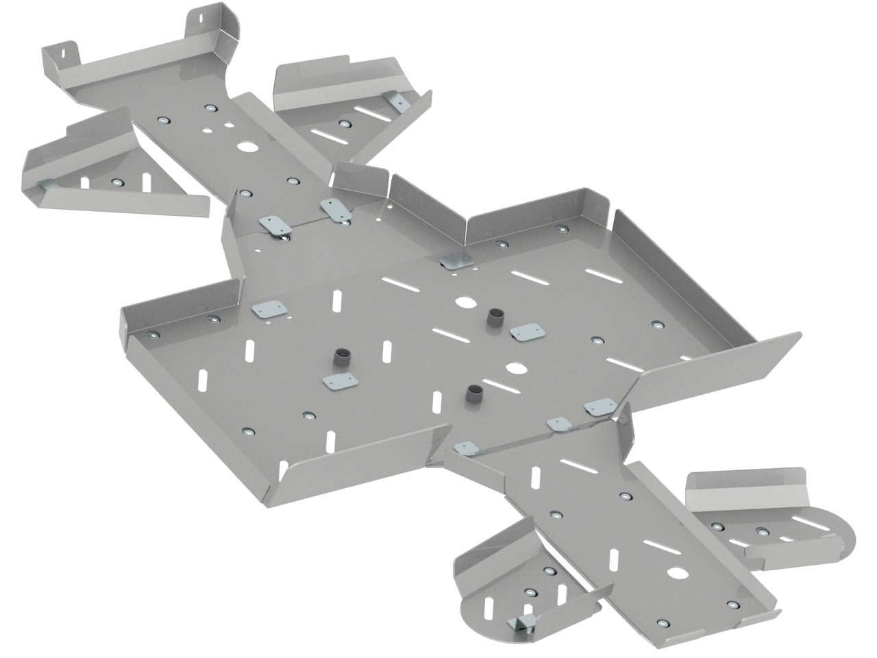 Kit plaques de protection aluminium pour quad 800 (aluminium) – protection châssis complète, robuste et durable